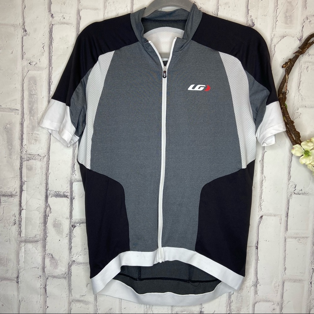 LG Garneau black gray white Cycling short sleeve M